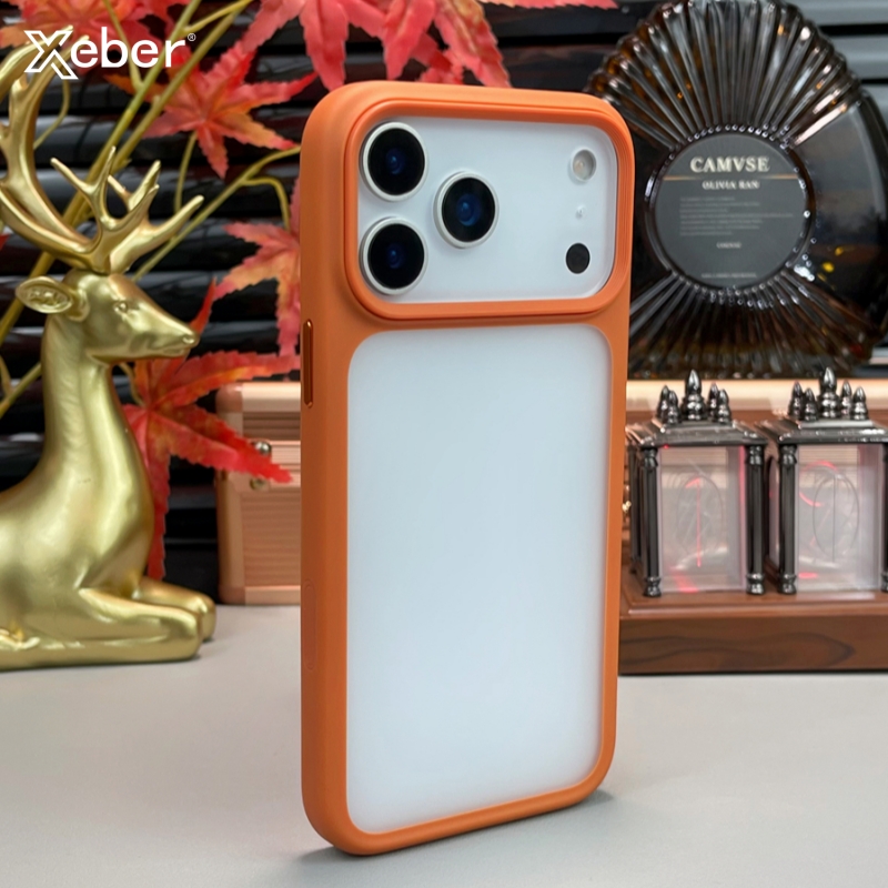 Clear Shockproof Bumper Case - iPhone 17 Air/17 Pro Max用 高級透明TPUマットケース