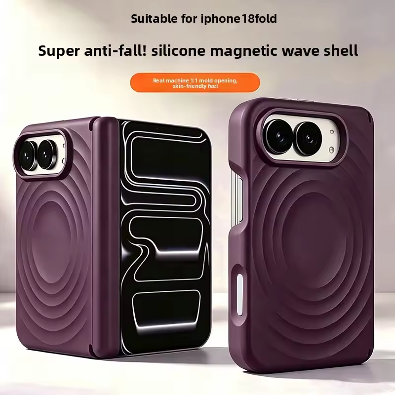 マグセーフ対応ワイヤレス充電用、水紋模様の液状シリコン製iP - Liquid Silicone Magnetic Phone Case のレビューと価格