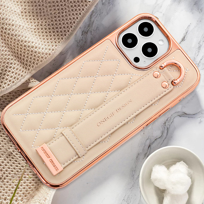 おしゃれな高級リング付きリストストラップ、カードホルダー、財 - Leather Wallet Card Holder Phone Cover のレビューと価格